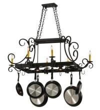  120275 - 50" Long Caiden 6 Light Pot Rack