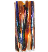  122396 - 6.5"W Metro Fusion Oceano Glass Wall Sconce