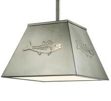  122553 - 15"Sq Striped Bass Pendant