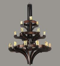  122640 - 63" Wide Castilla Jadestone 21 Light Three Tier Chandelier