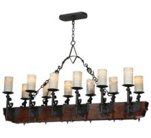  127483 - 60"L Tudor Jadestone LED Oblong Chandelier