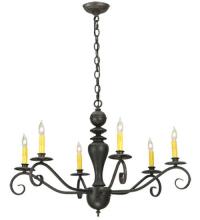  127878 - 33" Wide Emory 6 Light Chandelier