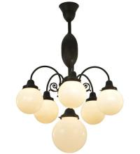  128360 - 23"W Lafayette 6 LT Chandelier