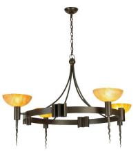 Meyda Blue 130163 - 48.5"W Kuberic 4 LT Chandelier