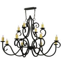  117787 - 60" Wide Clayton 12 Light Chandelier