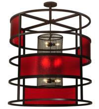  132816 - 48"W Tavern Red Block Pendant