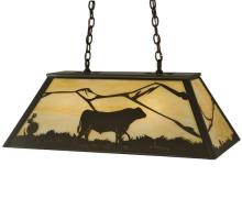  133345 - 33" Long Steer Oblong Pendant