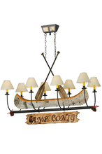  139745 - 50"L Personalized Canoe 8 LT Chandelier