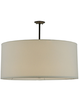  141765 - 36"W Cilindro White Textrene Pendant