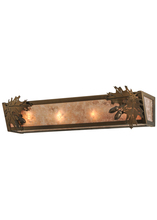  14210 - 24"W Oak Leaf & Acorn Vanity Light