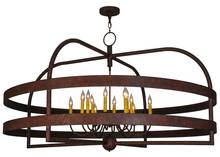  142301 - 60"W Aldari 12 LT Chandelier