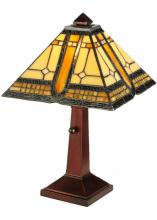  142879 - 16"H Sierra Prairie Mission Accent Lamp