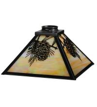  143179 - 9"SQ MISSION/PINE CONE