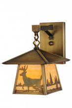 Meyda Blue 144652 - 8"W Stillwater Deer Creek Hanging Wall Sconce