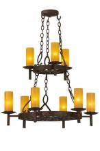  144754 - 33" Wide Newcastle 9 Light Two Tier Chandelier