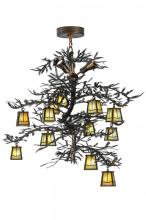  145107 - 52"W Pine Branch Valley View 12 LT W/Uplights LED Chandelier