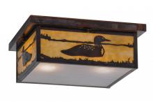  145226 - 16"Sq Hyde Park Loon Flushmount