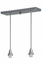 Meyda Blue 146658 - 20"L Brushed Nickel 2 LT Island Pendant Hardware