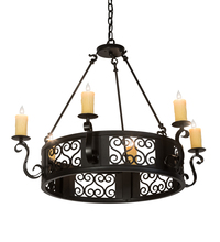  146660 - 36"Wide Liesel 6 Light Chandelier