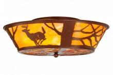  146915 - 22"W Deer on the Loose Flushmount