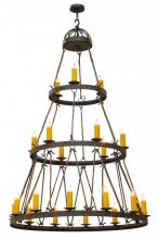  147244 - 54"W Lakeshore 21 LT Three Tier Chandelier