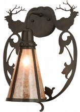  148884 - 14"W Wild Elks Wall Sconce