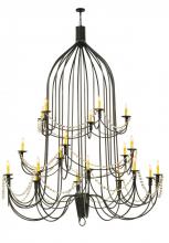  149323 - 72" Wide Bell 20 Light Three Tier Chandelier