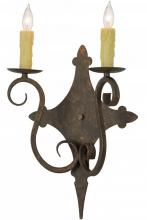 Meyda Blue 153385 - 13"W Angelique 2 LT Wall Sconce