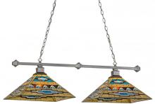 Meyda Blue 153986 - 43"L Valencia Mission 2 LT Island Pendant