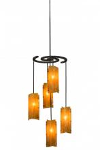 Meyda Blue 154028 - 34"W Vortex 5 LT Chandelier