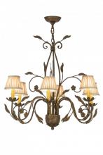  154148 - 30"W Bordeaux 6 LT Chandelier