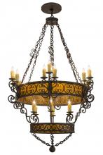  165159 - 48"W Isabo 24 LT Two Tier Chandelier