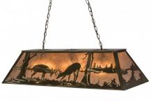  171294 - 48" Long Battling Bucks Oblong Pendant