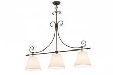  178065 - 42"L Marselle Textrene 3 LT Island Pendant