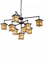  180476 - 50"W Hyde Park T Mission 9 LT Chandelier