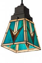  181346 - 5"Sq Valencia Mission Mini Pendant