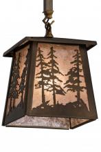  182076 - 7"Sq Tall Pines Mini Pendant