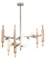  183551 - 41" Wide Alva Kavel 6 Light Chandelier