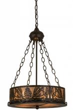  18751 - 16"W Mountain Pine Inverted Pendant