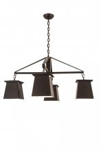  188001 - 41"W Mission Midnight 4 LT Chandelier