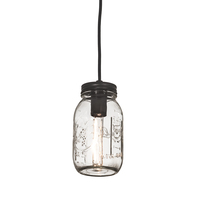 Meyda Blue 193114 - 3.75" Wide Mason Jar Mini Pendant