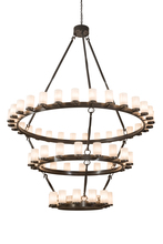  197921 - 84" Wide Noziroh Ring 60 LT Three Tier Chandelier