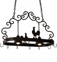  199553 - 32" Long Poulet 2 Light Pot Rack