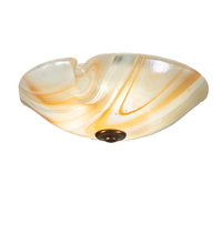  205072 - 16" Wide Peach Baroque Flushmount