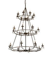  214036 - 60" Wide Estrella 24 Light Three Tier Chandelier