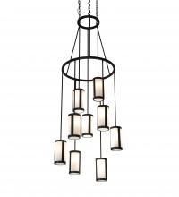  215598 - 35" Wide Cartier 9 Light Cascading Chandelier