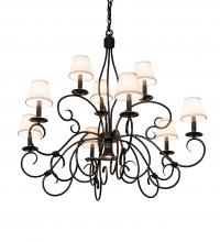  224138 - 40" Wide Grace 10 Light Two Tier Chandelier