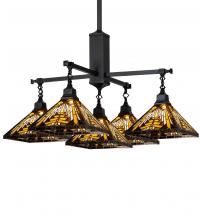  231691 - 36" Square Nuevo Mission 5 Light Chandelier