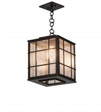 Meyda Blue 234526 - 10" Square Pontrefract Lantern Mini Pendant