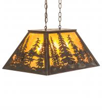  248521 - 24" Long Tall Pines Oblong Pendant